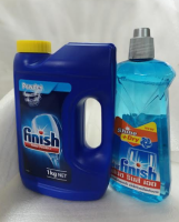 Finish ฟินิช ผลิตภัณฑ์ล้างจานชนิดผง+น้ำยาแวววาวสำหรับเครื่องล้างจาน 500 มล. Finish ขาย 1320บาท