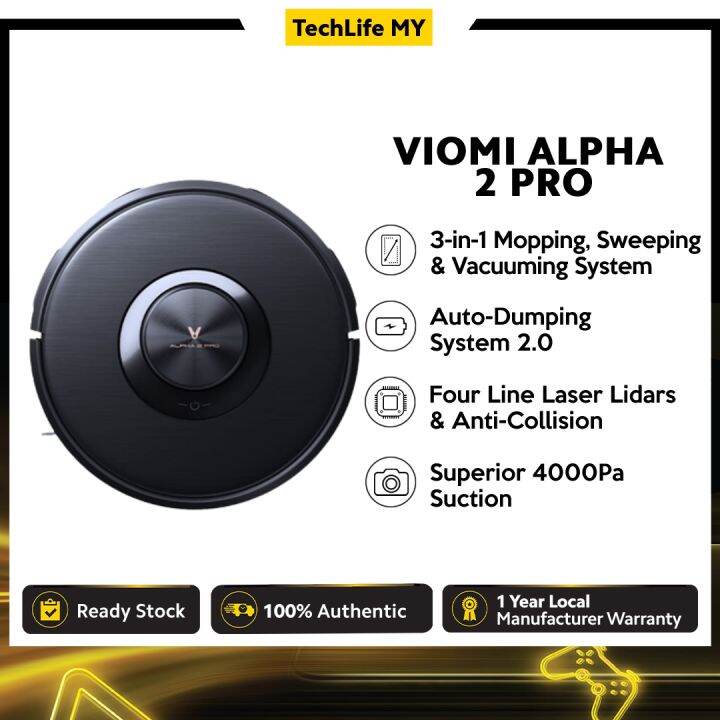 Viomi Alpha 2 Pro Robot Vacuum Mop Superior Self Emptying Auto