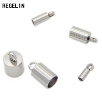 【YF】◇┇  REGELIN End Caps Tassel  Leather Cord Clasps Connectors Jewelry 1.5/2/2.5/3/4/5/6/8mm