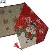 FAL Christmas Table Runner Multipurpose Embroidered Snowman Table Decoration For Parties Wedding Banquet New