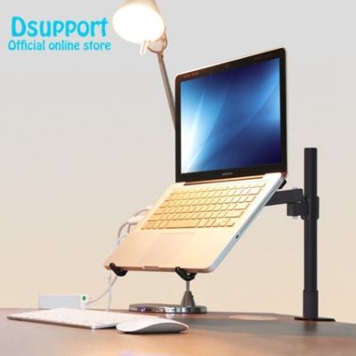 Height Adjustable Desktop Clamping 11-15 inch Laptop Holder Full Motion Cooling Lapdesk Notebook Holder Brakcet Tablet PC Stand Laptop Stands