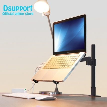 height-adjustable-desktop-clamping-11-15-inch-laptop-holder-full-motion-cooling-lapdesk-notebook-holder-brakcet-tablet-pc-stand-laptop-stands