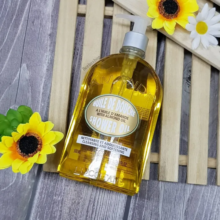 L'occitane Almond Shower Oil 500ml เจลอาบน้ำ กลิ่นหอมสดชื่น Lazada.co.th