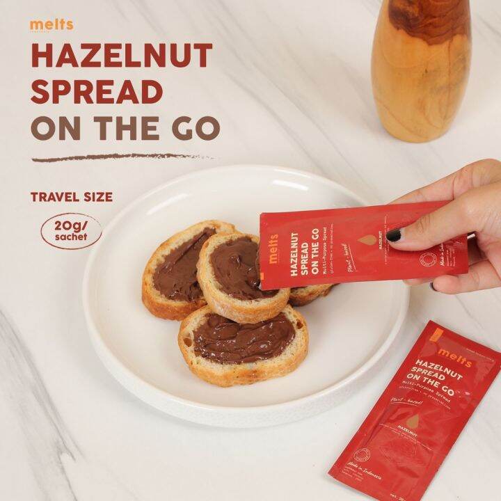 Melts On The Go Hazelnut Spread Sachet (Less Sugar, Gluten Free