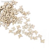 ◆✵ 100pcs 10mm Wooden Butterflies Craft Embellishments MDF Wooden Cutout Scrapbooking for DIY Art Wedding Decoration