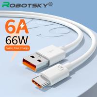 yqcx001 sell well - / 6A 66W USB Type C Super Fast Cable For Huawei Mate 40 50 Xiaomi 11 10 Pro OPPO R17 Fast Charging USB C Charger Cable Data Cord