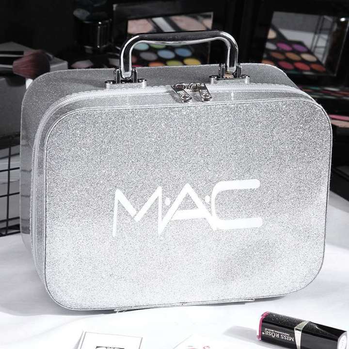 กระเป๋าเครื่องสำอางค์-mac-แบบ-glister-รูปทรงกะทัดรัด-สวยหรูดูดีสไตล์คุณหนูสีสัสวยสดใส-มีหูหิ้วด้วยจ้า