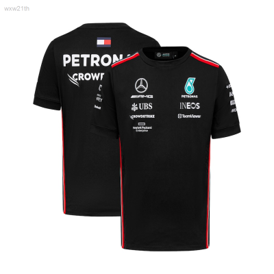 2023 Mercedes Amg Petronas F1 Short Sleeve T-shirt, Summer Mens And Womens 2023 Unisex