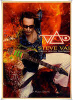 STEVE VAI Vintage Retro Rock Band กีตาร์ Matte กระดาษคราฟท์โบราณโปสเตอร์สติ๊กเกอร์ติดผนัง Home Decora 30*21ซม.