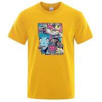 Manga Skateboarding Printed Tshirt For Men Cotton Vaporwave Vintage T Shirts Male Gildan