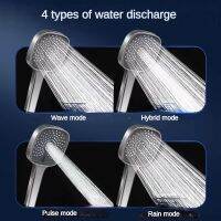 4 Modes Adjustable Rainfall Shower Heads with Hose and cket for Modern Bathroom Accessories Large Panel and High Pressure