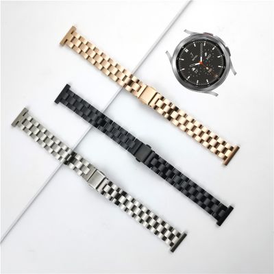 ฮูดดี้☬For Samsung Galaxy Watch 4 5 Pro Bands 44Mm 40Mm Galaxy Watch 4 Classic 42Mm Strap Thin Stainless Steel Bracelet 20/22Mm Correa