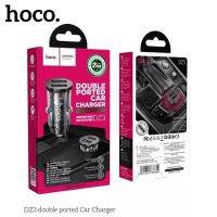 Hoco DZ3  ที่ชาร์จแบต 2.4A แบ่งกระแส 2 พอร์ต Metal USB Car Charger Fast Charge Car Charger Adapter Flush Fit