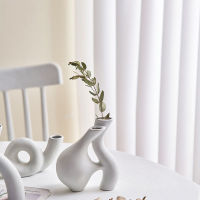 Nordic Modern Ceramic Flowers Vase Art Home Decoration Ornaments Crafts Vegetarian Flower Vases For Living Room Decor Gifts