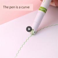 ปากกาสีการ์ตูนแบบเส้นปากกาวาดเส้นปากกาสีปากกาที่มีคุณภาพสูงปากกาโค้ง8.8ก. แห้งเร็วใหม่เอี่ยม13.5 × 1ซม.