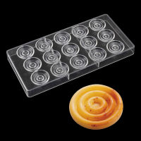 Spiral Polycarbonate Chocolate Mold Pastry Cake Decorating Tools Tray Form for Bakery Party Molde Mousse