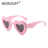 Fashion Retro Y2K Heart Shape Candy Color Women Sunglasses Shades UV400 Fashion Brand Designer Men Red Yellow Unique Sun Glasses