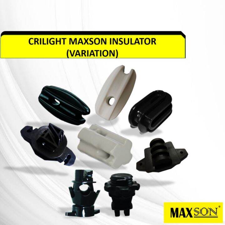 Crilight Maxson Insulator Penebat Wayar Pagar Elektrik Pada Tiang