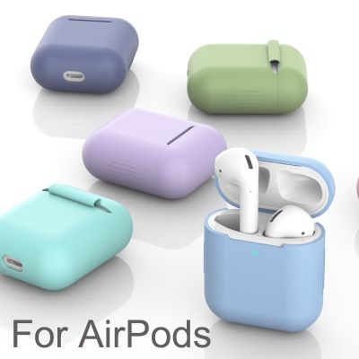 【CC】 Soft Silicone Cases for AirPods 1/2 Earphone Cover Air Pods Charging Protector