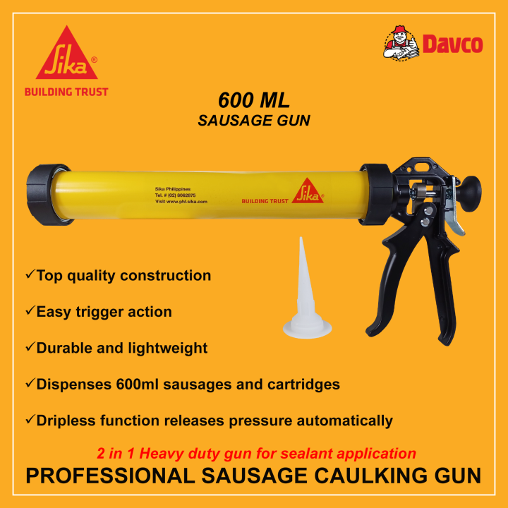 Sika Heavy Duty Caulking Gun Cartridge 2 In 1 Sausage Gun For Sikaflex