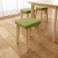 [COD] Stackable stool solid bench low simple dining stack square adult chair fabric makeup