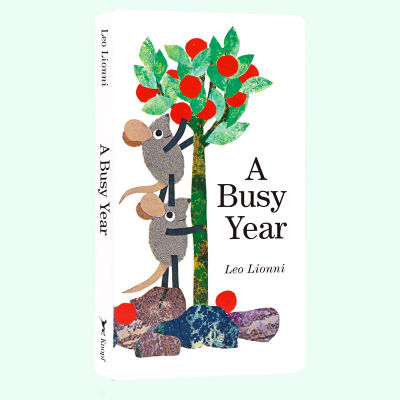 A busy year English original picture book a busy year four time caddick award winner Leo Lionni Leo lioni works friendship paperboard Book Childrens season month enlightenment cognitive picture story book