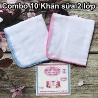 Set 10 khăn sữa Kiba 2 lớp cho bé hàng Việt Nam thumbnail