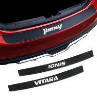 For SUZUKI Alto Jimny IGNIS SX4 Vitara Scross ERTIGA ESCUDO Car Rear Bumper Load Sticker Edge Protector Carbon Fiber Decal