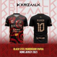 New BLACKSTEEL FUTSAL JERSEY FREE NICKNAME FULL PRINTING