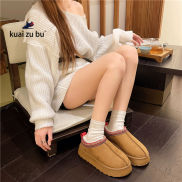 Thick soled for women in 2023 winter new plush thick short tube snow