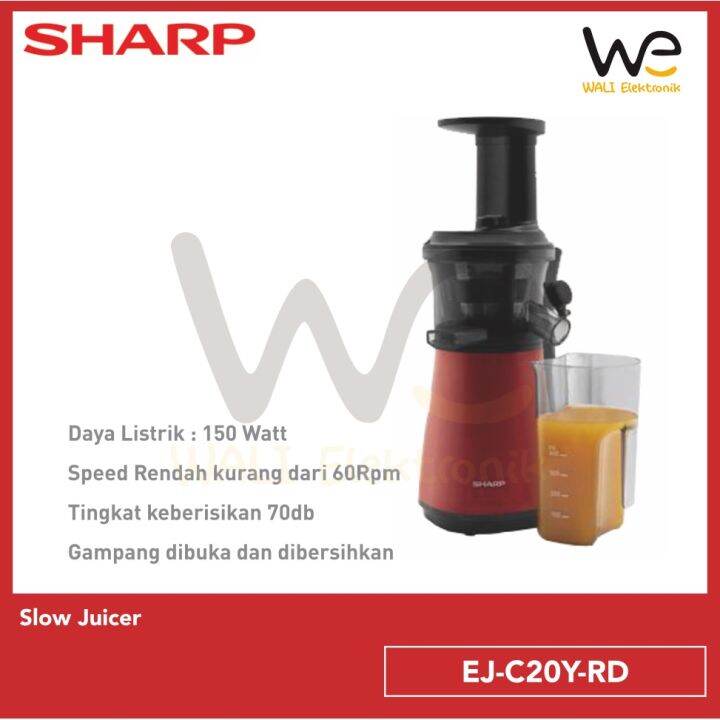 SHARP Slow Juicer EJC20YRD / EJC20YRD / EJC / JUICER Lazada Indonesia
