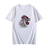 Screaming Rooster Patterns fashion graphic t shirts Cotton cute oversize t-shirts short sleeve t-shirts Summer Mens clothing