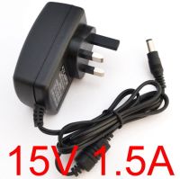 New UK 15V 1.5A Switching Power Supply adapter AC 100V-240V DC 1500mA Plug 5.5mm US EU UK selectable plugs