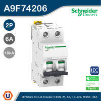 Schneider A9F74206 เบรกเกอร์ลูกย่อย 2 โพล 6 แอมป์ Miniature circuit-breaker, Acti9 iC60N 6kA, 400VAC, 2Pole, 6 A สั่งซื้อได้ที่ร้าน Ucanbuys