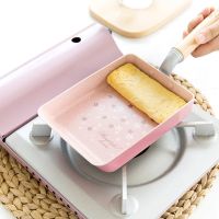 Omelette Pan Rectangle Easy Clean Non Stick Home Kitchen Cooking Tool Flat Base Beech Handl Frying Japanese Style Cooking Tool