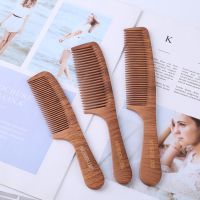 【CC】 1Pcs Pear Wood Comb Scalp Massage Anti-static Detangling Hair Combs Styling Tools