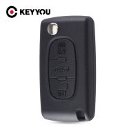 【♘COD Free Cas♘】 xian9 Keyyou สำหรับ Peugeot 207 407 308 607 3ปุ่มรีโมกุญแจแบบพลิกกรอบ Fob Ce0523