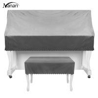 【New product】Upright Piano Cover Stool Cover Minimalist European Style Flannel Velvet Dust-proof Cloth Piano Accessories