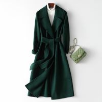 [COD] 2022 New Double-sided Cashmere Coat Womens High-end Hepburn Wool Wholesale