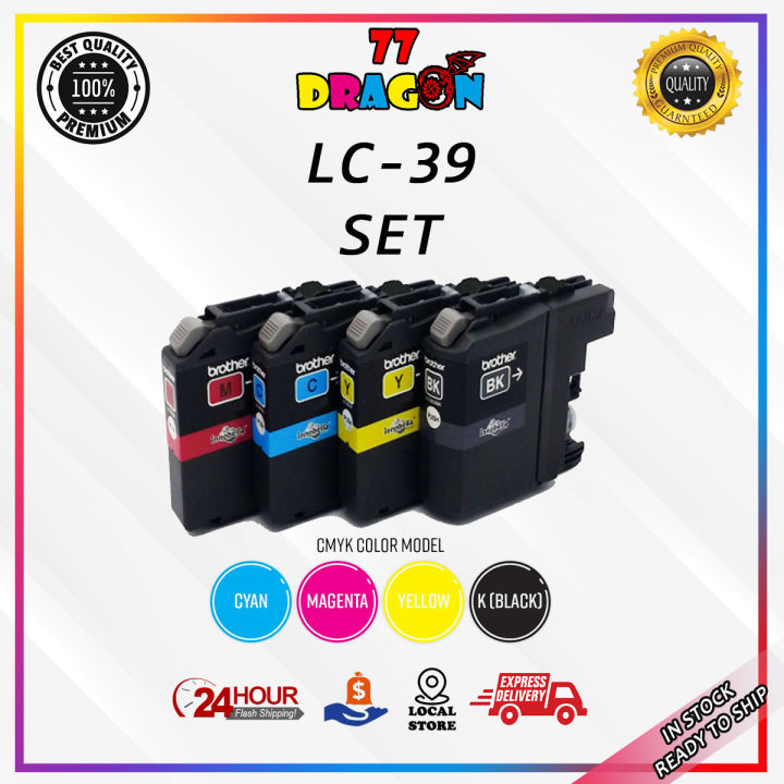 Brother Dcp J125 Original Cartridge Cmyk Bulk Set Lc39 Lazada 9905