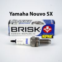 หัวเทียน BRISK X-Line 4 เขี้ยว แกนเงิน Yamaha Nouvo SX Spark Plug (8X21ROA) รองรับทุกน้ำมัน Made in EU