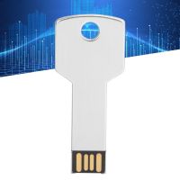 USB รูปแท่งลิปสติกกุญแจแฟลชไดร์ฟดิสก์ที่เก็บข้อมูล USB แฟลชไดร์ฟ USB สำหรับคอมพิวเตอร์สีเงิน