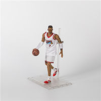 ดาราบาสเก็ตบอล Nba 1/9บาสเก็ตบอล Iverson White White No. 3เคลื่อนย้ายได้โมเดลกล่อง