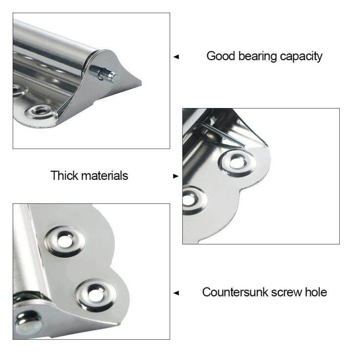 rustproof-stainless-steel-furniture-accessories-spring-flush-hinges-automatic-closing-door-hinge-butterfly-shaped