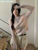 เสื้อนอกเสื้อถักส่วนล่างฤดูใบไม้ร่วงและฤดูหนาวยุโรปและอเมริกาเสื้อโค้ทใหม่2023เสื้อกันหนาวแบบสั้นเข้ารูปพอดีและดูดีสุดๆ