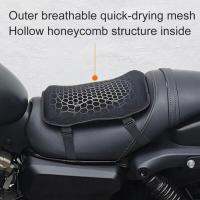 1pc Gel Honeycomb Motorcycle Cushion Universal Comfort Breathable Cushions Seat Relief Absorbing Motorcycle Pressure Dampin F2B4