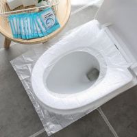 【LZ】 30 PCS Plastic Disposable Toilet Seat Cover Waterproof Toilet Seat Pad for Travel Hospital Camp Bathroom Supplies Accessiories