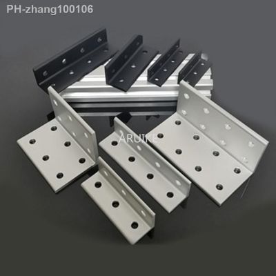 6 8 12 16 Holes L Type 90 Degree 20/30/40/60/80 Connector Corner Angle Bracket Connection Joint Strip for Aluminum Profile