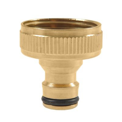 1inch Brass Connector Garden Tap Hose Brass Fittings The Faucet Water Gun Adapter One Inch Internal Tooth Joint 1pcs