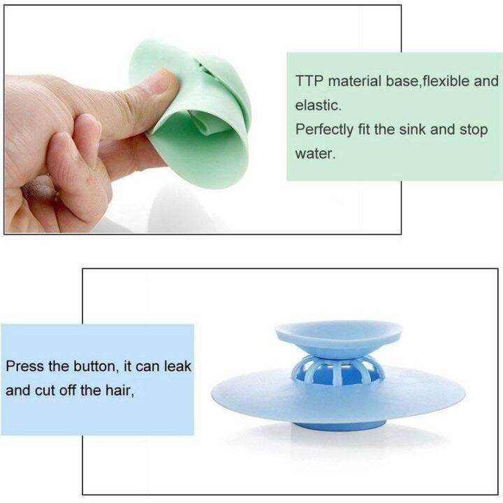 ready-stock-trap-hair-catcher-bathtub-shower-drain-stopper-2-in-1-silicone-drain-tub-stopper-strainers-for-floor-kitchen-laundry-and-bathroom